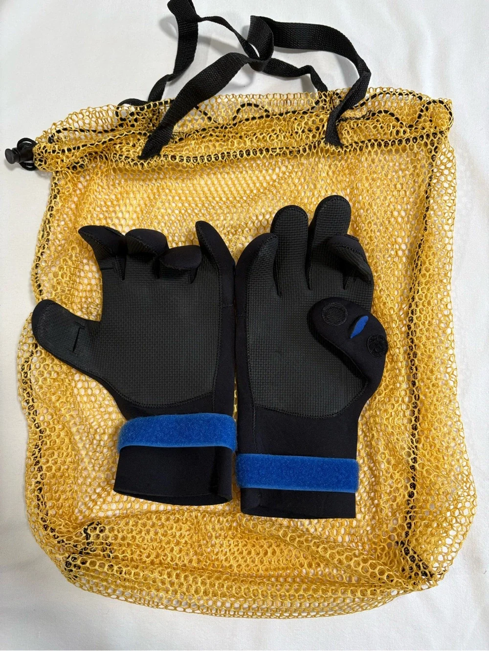 Shimano Neoprene Gloves with Thumb  and Index Finger Holes with Velcro Fasteners
